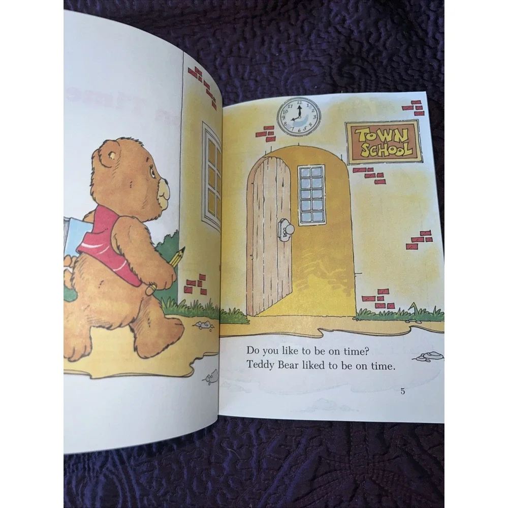 Vintage Early Reader BooksFrom Troll Teddy On Time‎ Pellowski Paperback 1986